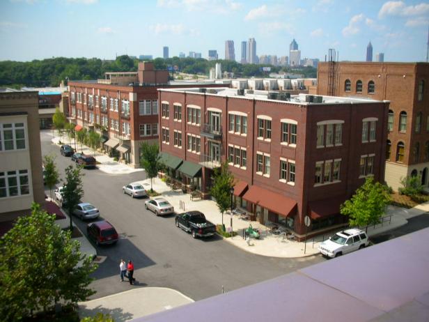 Atlanta, GA. Overhead Street View and Skyline : What it's Like to Live in Glenwood Park Atlanta, GA. Overhead Street View and Skyline : What it's Like to Live in Glenwood Park