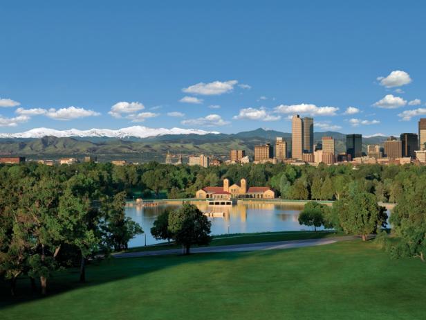 The Denver Skyline: Washington Park The Denver Skyline: Washington Park