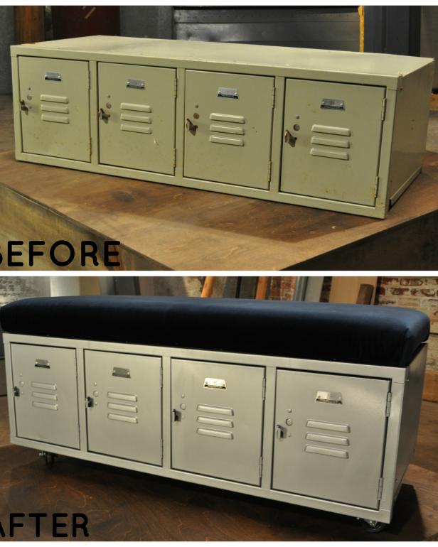 Locker Room and Bench in One Locker Room and Bench in One