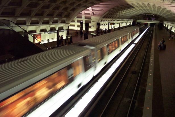 Subway Train in Washington, D.C. Subway Train in Washington, D.C.