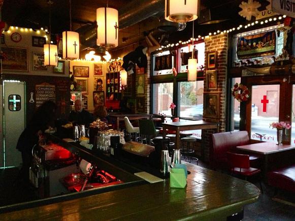 Downstairs: Sister Louisa’s Church of the Living Room and Ping Pong Emporium Downstairs: Sister Louisa’s Church of the Living Room and Ping Pong Emporium