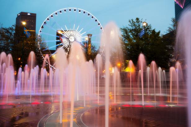 Atlanta's Centennial Olympic Park and Ferris Wheel Atlanta's Centennial Olympic Park and Ferris Wheel