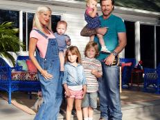 Tori Spelling, Dean McDermott and Kids