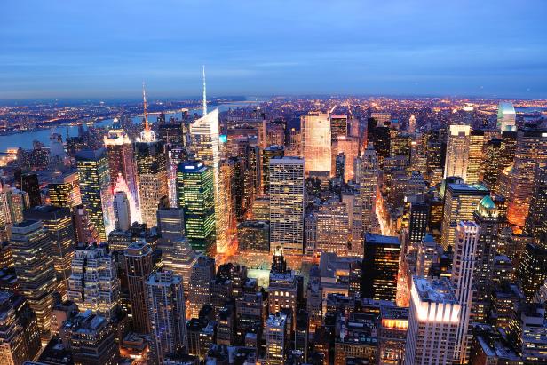 New York City Manhattan Times Square night