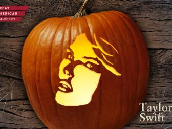 Taylor Swift Halloween Pumpkin Carving Template