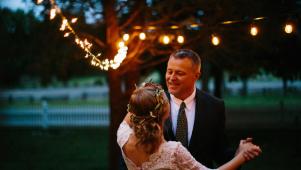 Father and Daughter Dancing at Wedding